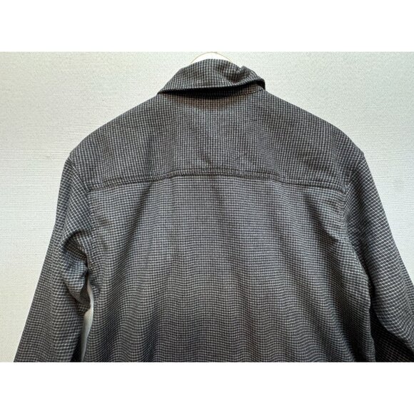 Abercrombie & Fitch Soft A&f Collection Womens Oversized Flannel Shirt Sz S Gray - Picture 10 of 11